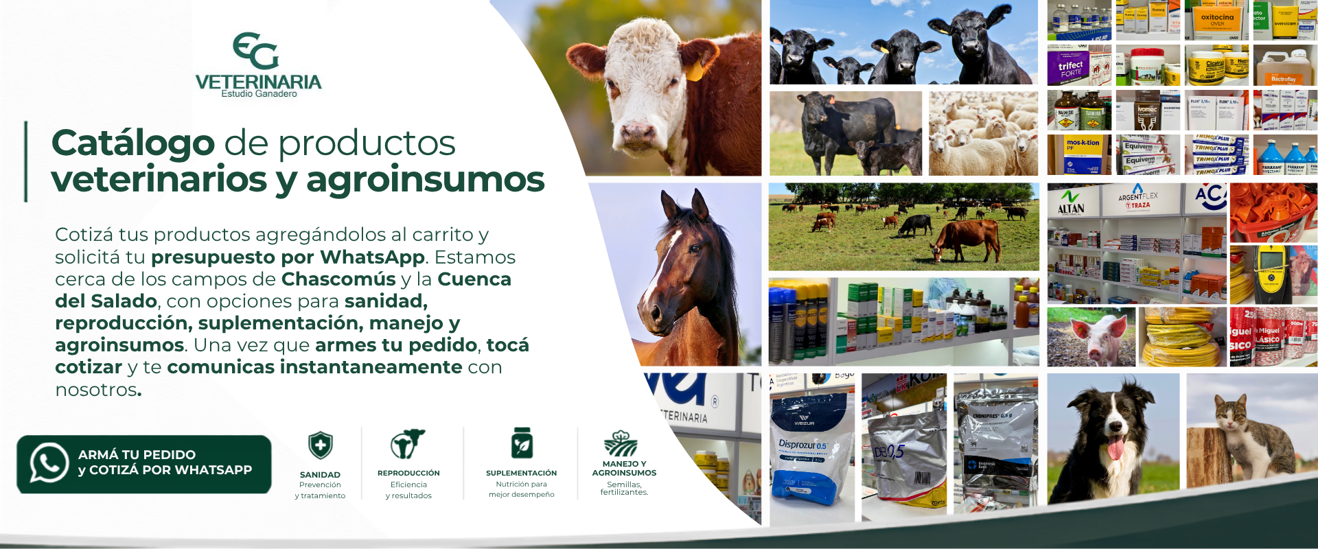Catálogo de productos veterinarios y agroinsumos